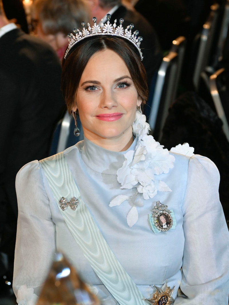 Prinzessin Sofia trug das Palmetten-Diadem, das als ihr Lieblingsstück gilt. (Bild: Jonas Ekstromer / TT News Agency / picturedesk.com)