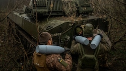 Ukrainische Soldaten in der Region Donezk (Bild: Ihor Tkachov/AFP)