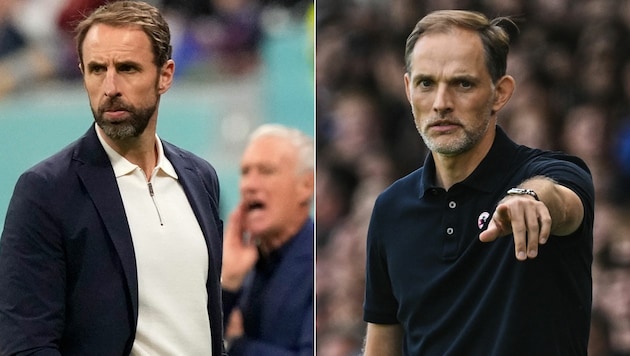 Gareth Southgate (links), Thomas Tuchel (Bild: AFP, AP)