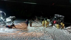 Feuerwehr und Bergbahn zogen das Auto auf der Loferer Alm wieder zurück auf die Straße. (Bild: Freiwillige Feuerwehr Lofer)