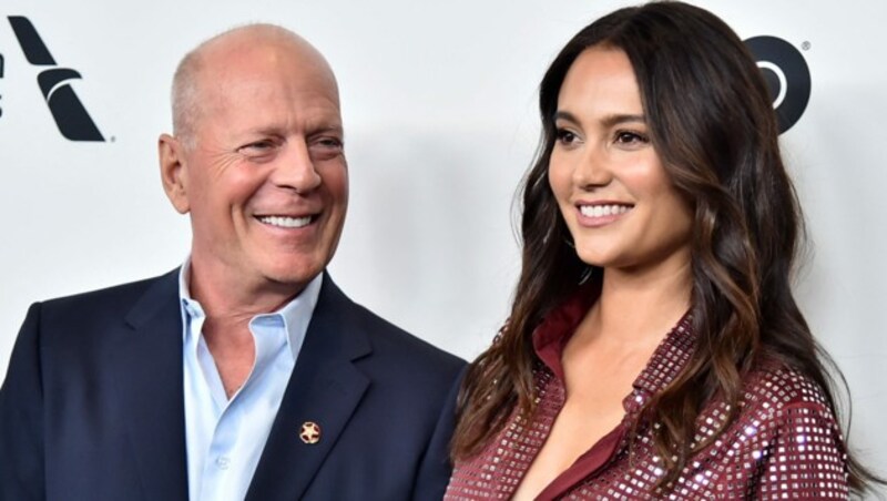 Bruce Willis mit seiner Frau Emma Heming Willis (Bild: APA/Theo Wargo/Getty Images for Film at Lincoln Center/AFP)