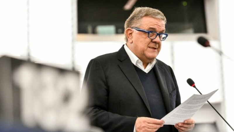 Der Ex-EU-Abgeordnete und NGO-Chef Antonio Panzeri (Bild: Marc Dossmann / EUROPEAN UNION / AFP)