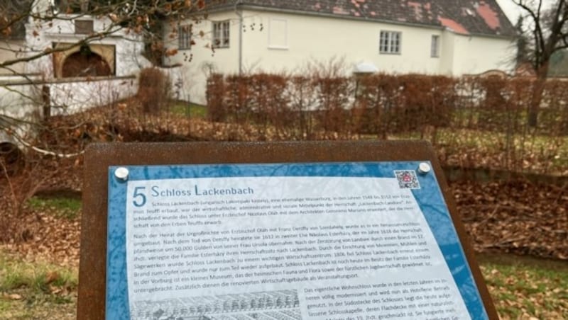 Schloss Lackenbach ist auch Teil des Geschichtswegs. (Bild: Sarah Estermann)