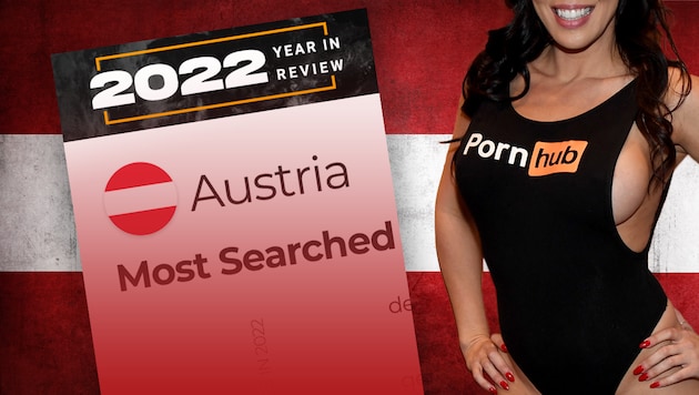 Die Pornhub-Statistik gibt Einblick in das Porno-Konsumverhalten der Österreicherinnen und Österreicher. (Bild: AFP, stock.adobe.com, pornhub.com/insights, Krone KREATIV)