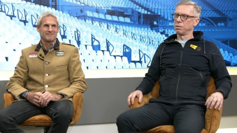 Michael Konsel (li.), Peter Stöger (Bild: krone.tv)