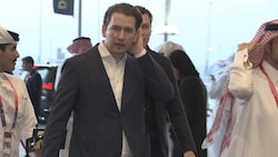 Sebastian Kurz ist in Katar vor Ort. (Bild: ORF (Screenshot))