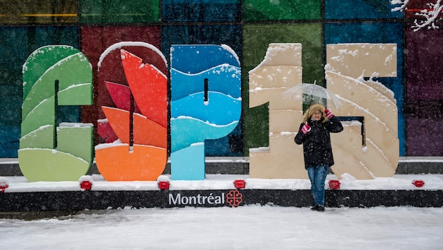 Der Gipfel - bekannt als COP15 - fand im verschneiten Montreal statt. (Bild: APA/AFP/ANDREJ IVANOV)