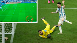Der zweite Treffer von Lionel Messi hätte wohl nicht zählen dürfen. (Bild: AP, twitter.com/idextratime)