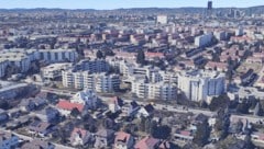 Die ständige Vertretung der russischen Föderation bei den Internationalen Organisationen in Wien - der weiße Komplex in der Bildmitte - residiert in der Erzherzog-Karl-Straße im 22. Wiener Gemeindebezirk. (Bild: Screenshot, Google Maps)