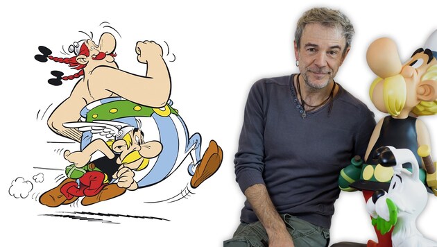 Fabrice Caro, genannt Fabcaro wird für das 40. Asterix-Album eine spannende Geschichte zum Besten geben. (Bild: Fabcaro+©+Christophe+Guibbaud_hires ASTERIX®- OBELIX®- IDEFIX® / © 2022 LES EDITIONS ALBERT REN Krone KREATIV,)