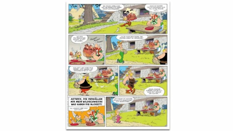 Was ist los im gallischen Dorf? Was ist nur in die Dorfbewohner gefahren? Die Antwort darauf gibt’s am 26. Oktober 2023, beim Teutates! (Bild: ASTERIX®- OBELIX®- IDEFIX® / © 2022 LES EDITIONS ALBERT REN Krone KREATIV,)