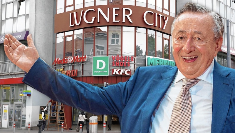 In der Wiener „Lugner City“ stiegen die Umsätze 2023 um 9,94 Prozent. (Bild: Klemens Groh, Andreas Tischler Krone KREATIV,)