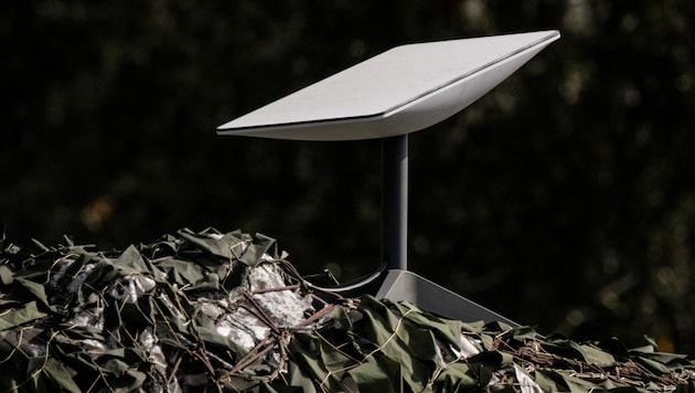 Ein Empfangsterminal des Internetsatellitendienstes Starlink