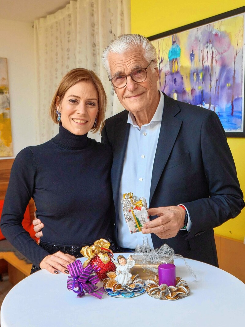 Sky du Mont und seine Partnerin Julia Schütze (Bild: Starpix/ Alexander TUMA)