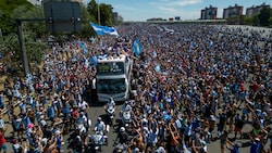 Argentiniens WM-Party geriet außer Kontrolle. (Bild: APA/AFP/Tomas CUESTA)