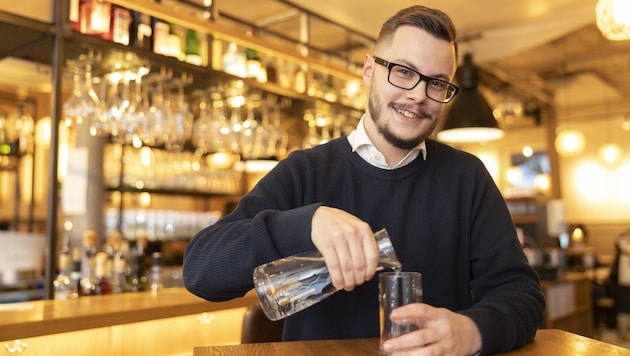 For administrative employee Valentin Fetz, the best thing is to have a clear mind. It also motivates him to stay away from alcohol. (Bild: Maurice Shourot)