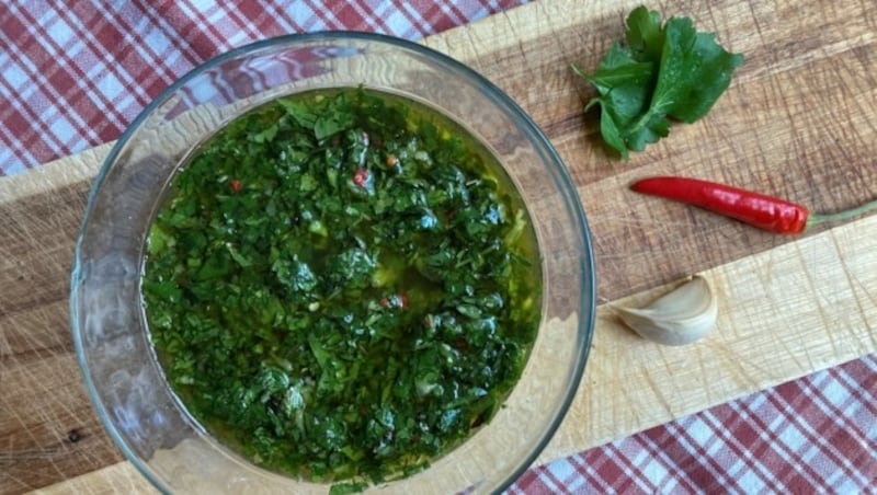 Die fertige Chimichurri-Sauce (Bild: Genussland OÖ)