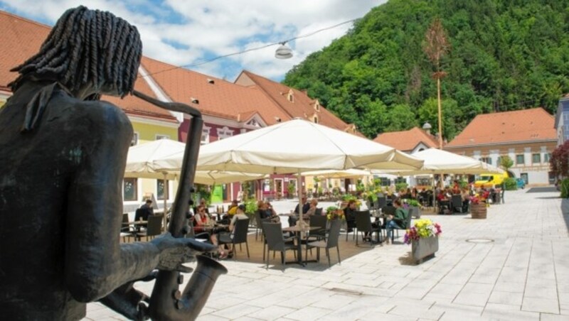 Der Kapfenberger Hauptplatz war einer der drei Tatorte. (Bild: Pail Sepp)