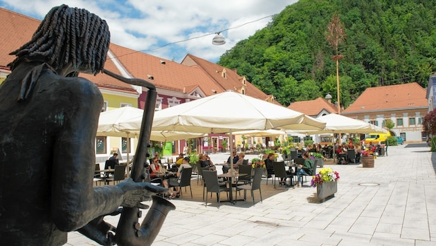 Der Kapfenberger Festplatz - einer der drei Tatorte. (Bild: Pail Sepp)