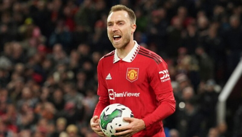 Christian Eriksen steht aktuell bei Manchester United unter Vertrag. (Bild: Associated Press)