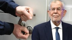 Unser Herr Bundespräsident Alexander Van der Bellen ist mächtiger als man meinen möchte. Doch die Zahlen zeigen, dass er mit Haftentlassungen und Gnadenakten sorgsam umgeht.  (Bild: P. Huber, APA/HANS KLAUS TECHT, Krone KREATIV)