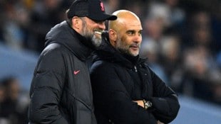 Jürgen Klopp und Pep Guardiola. (Bild: AFP or licensors)