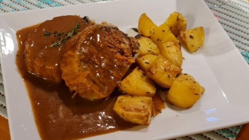 Auch vegan: Filet Wellington art mit Bratkartoffel. (Bild: zVg)