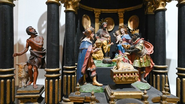 Barocke Figuren rund um das Weihnachtswunder. (Bild: Wenzel Markus)