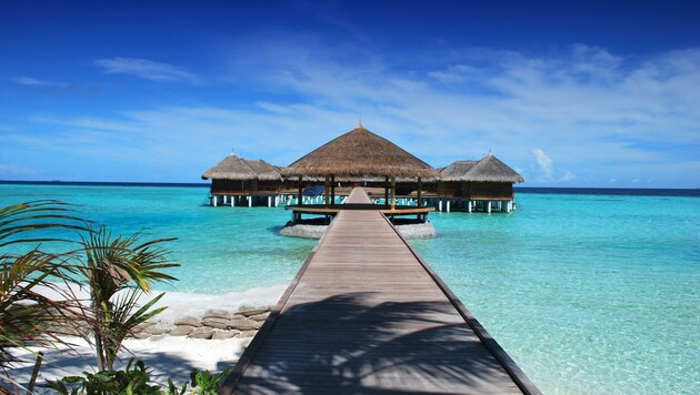 Die Malediven sind eine beliebte Destination im Winter. (Bild: romaneau)