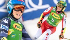 Mikaela Shiffrin und Katharina Liensberger (Bild: GEPA, krone.at-grafik)