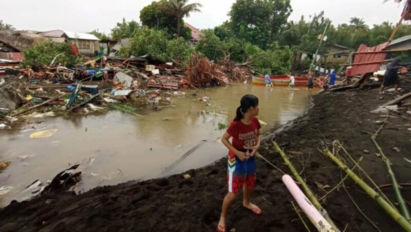 Viele Dörfer auf den Philippinen sind komplett verwüstet. (Bild: AFP)