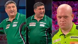 Mensur Suljovic, Michael van Gerwen (ganz rechts) (Bild: Facebook.com/PDC Europe )