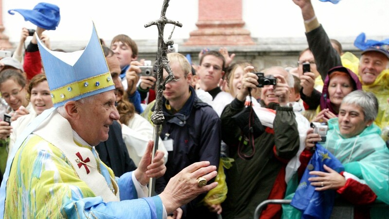 Papst Benedikt XVI. im Jahr 2007 in Mariazell (Bild: POOL/DRAGAN TATIC/HBF)