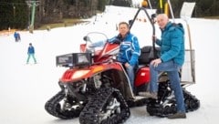 Obmann Franz Jahn (li.) und Vereinsmitglied Rudi Damberger (Bild: KLAUS SCHINDLER)