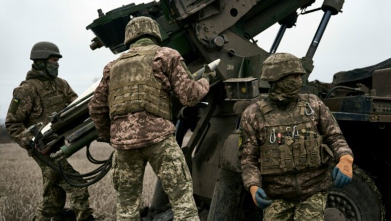 Ukrainische Soldaten (Bild: AP)