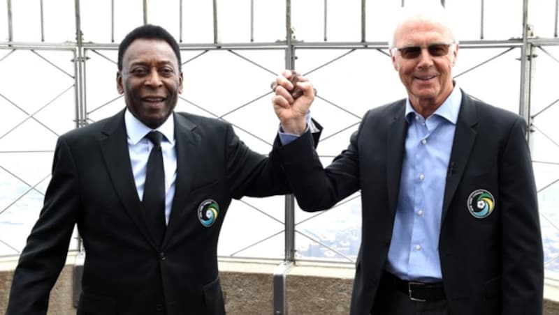 Franz Beckenbauer und Pele (Bild: AFP or licensors)