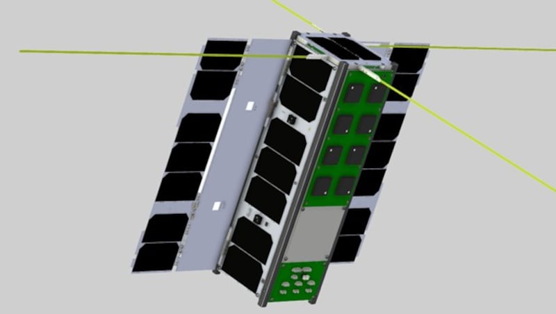 PRETTY ist der fünfte österreichische Satellit im All und der dritte, den die TU Graz gebaut hat. (Bild: ESA, krone.at-Grafik)