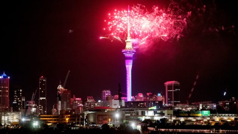 Neujahrsfeierlichkeiten in Auckland (Neuseeland) (Bild: The Associated Press)