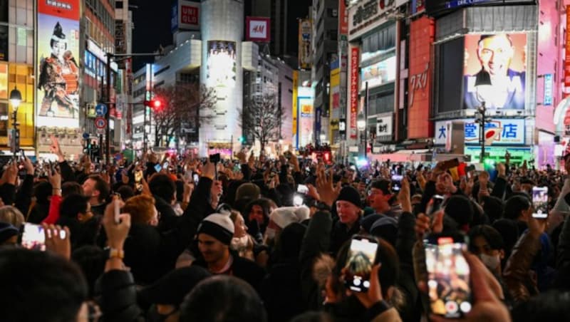 Menschen in Shibuya in Japans Metropole Tokio (Bild: Richard A. BROOKS / AFP)