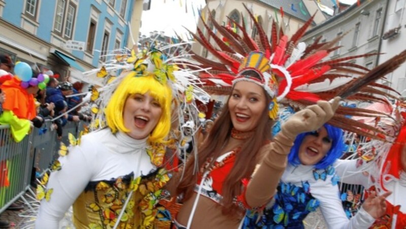 Villach sieht den ersten Faschingsumzug seit 2019. (Bild: Rojsek-Wiedergut Uta)