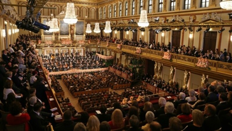 Das Neujahrskonzert im Goldenen Saal des Wiener Musikvereins (Bild: APA/DIETER NAGL)