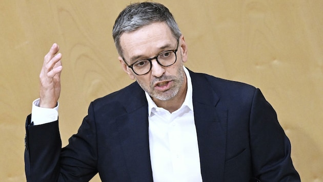 FPÖ-Bundesparteiobmann Herbert Kickl lässt am Neujahrstag mit scharfer Kritik an Bundespräsident Alexander Van der Bellen und an der BUndesregierung aufhorchen. (Bild: APA/ROBERT JAEGER)