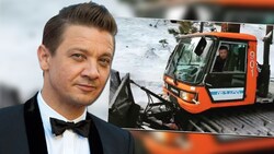 Jeremy Renner ist von seinem Schneepflug überrollt worden und erlitt dabei schwere Verletzungen. (Bild: Krone KREATIV, APA/AFP/VALERIE MACON, instagram.com/jeremyrenner)