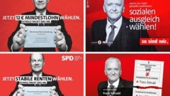 (Bild: SPD (2), Molnar Attila, Schnabl Facebook, Krone KREATIV)