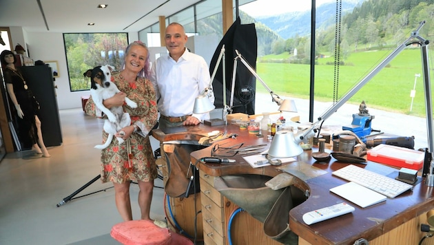 Susanna und Werner Pejrimovsky haben in Oberhof ein Atelier errichtet. (Bild: Rojsek-Wiedergut Uta)