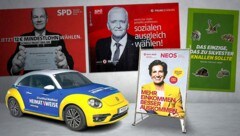 Der Wahlkampf in Niederösterreich ist voll im Gange. (Bild: Krone KREATIV, SPD, zVg (2), Molnar Attila, stock.adobe.com)