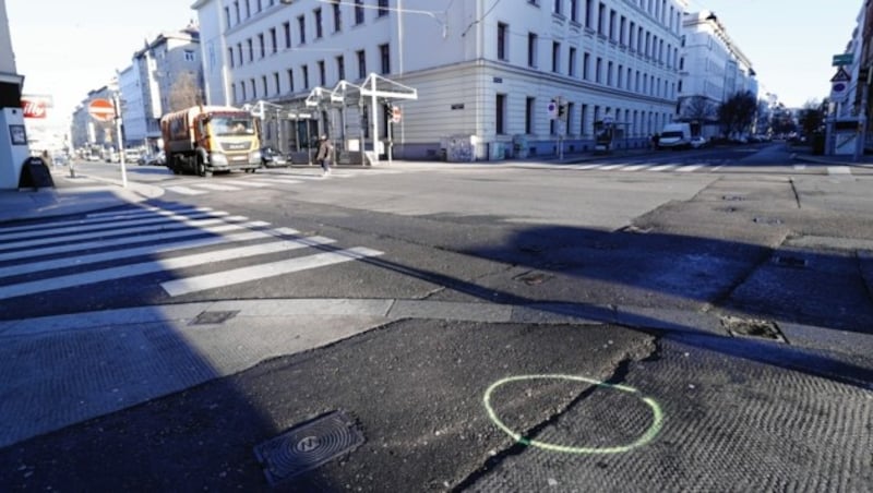 Der Tatort in Wien-Margareten (Bild: Holl Reinhard)