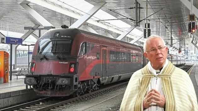 Salzburgs Erzbischof nahm am Mittwoch eine zehnstündige Zugfahrt nach Rom auf sich. (Bild: Krone Salzburg Foto)
