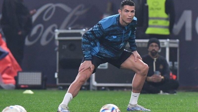 Cristiano Ronaldo beim ersten Training für seinen neuen Klub. (Bild: APA/AFP)