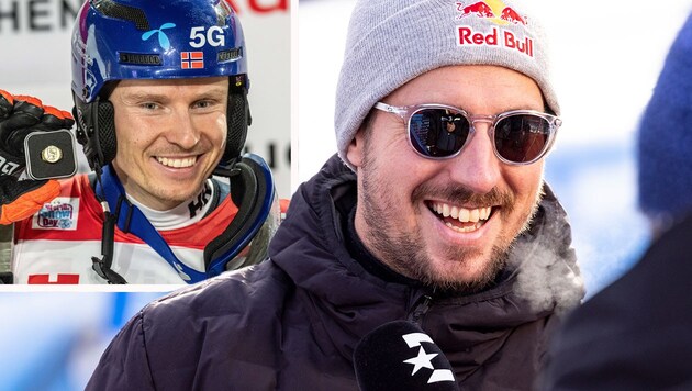 Henrik Kristoffersen (li.) und Marcel Hirscher (Bild: GEPA)